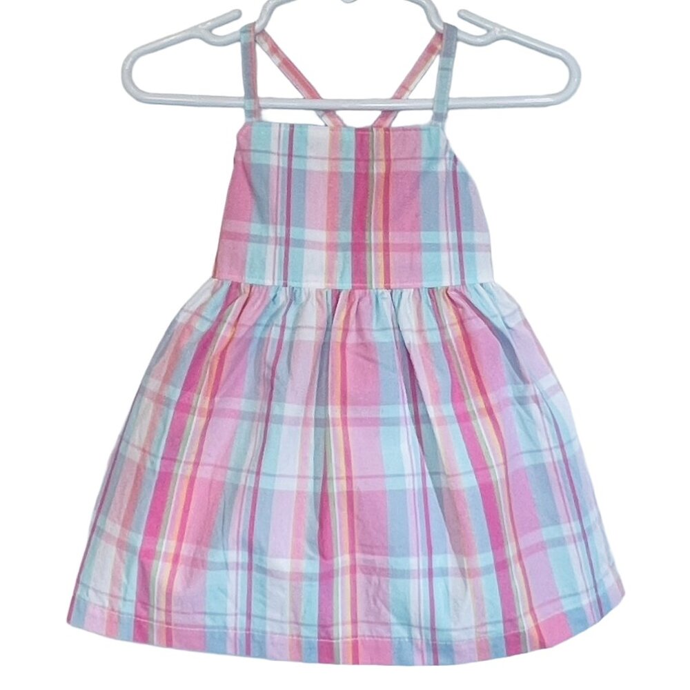 OshKosh Baby - NWT girls 6-9mo 2pc plaid pastel dress
